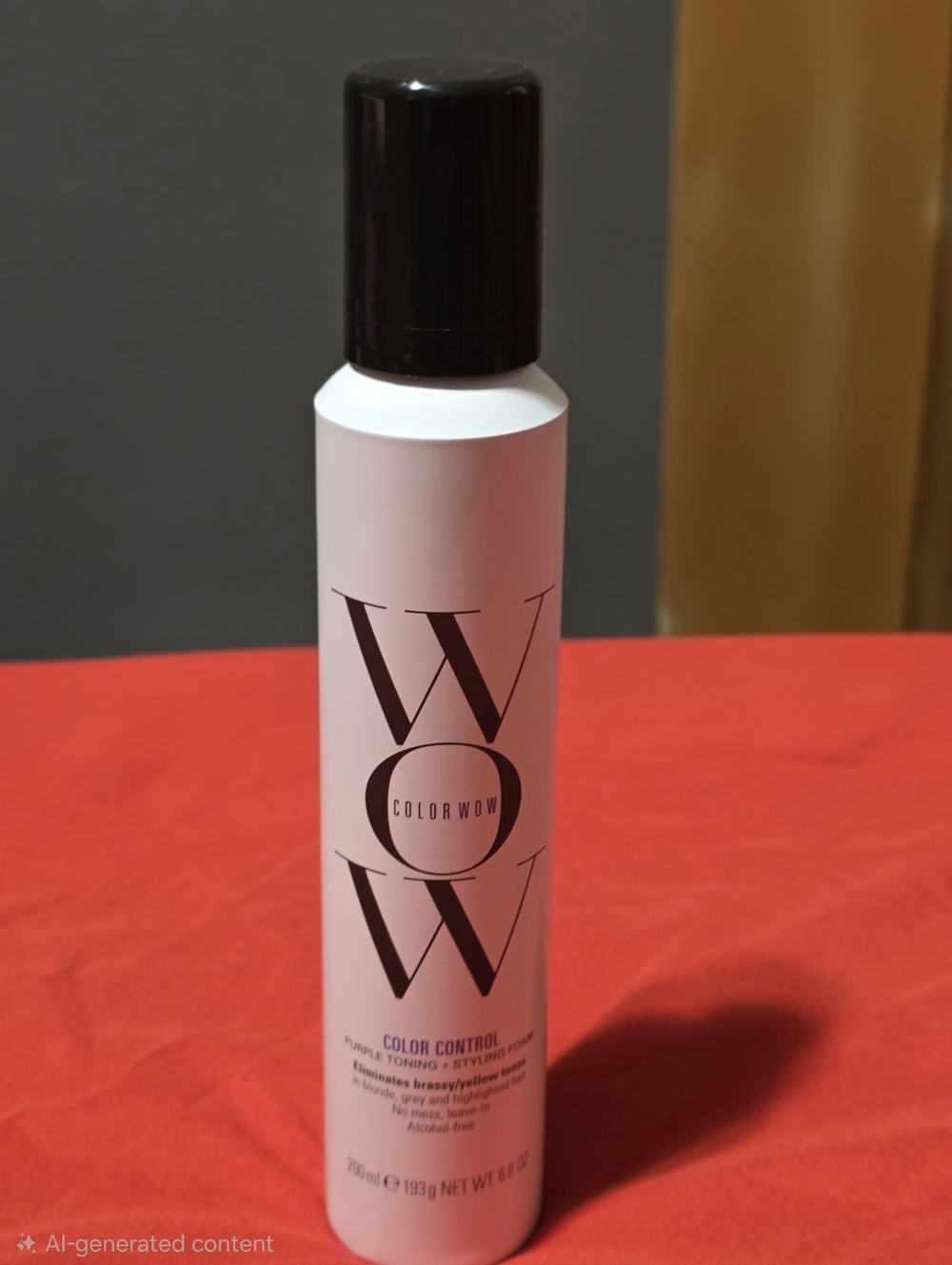 COLOR WOW Color Control Purple Toning + Styling Foam - White Bottle - Picture 3 of 4
